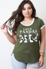 Love Pandas Graphic Print Tee