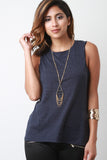 Surplice Back Trapeze Tank Top