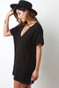 Crisscross V-Neck Yoke Boxy Dress