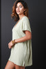 Crisscross V-Neck Yoke Boxy Dress