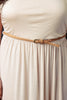 Belted Tube Maxi Dress